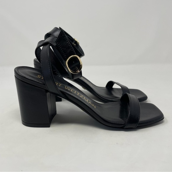 Stuart Weitzman Nearlybare Ankle Strap Leather Sandals - NWT - Picture 12 of 15